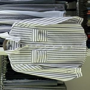 Express Black/White Stripe City Shirt Size XS